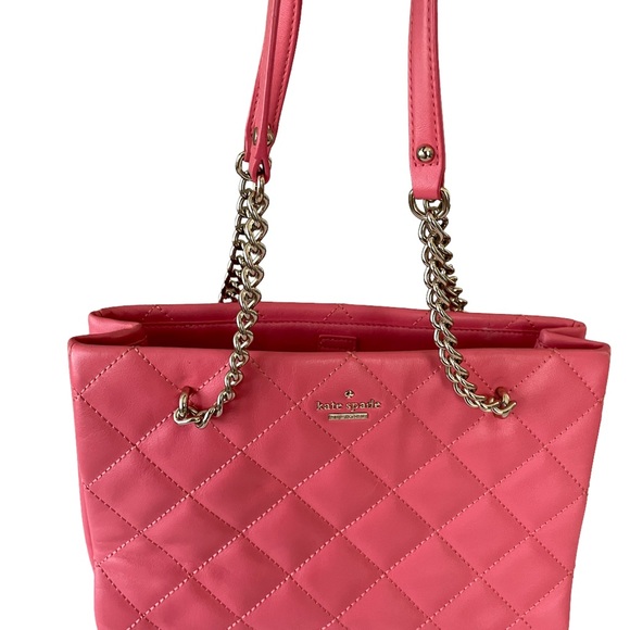 Kate Spade, New York quilted Coral Leather bag - Picture 1 of 14